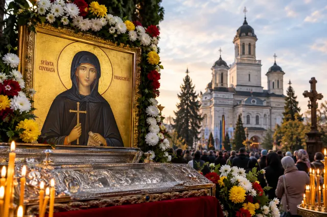 Hramul Sfintei Parascheva, la momentul culminant: peste 150.000 de pelerini au trecut pe la raclă