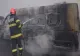 MICROBUZ CUPRINS DE INCENDIU PE UN DRUM DIN MUNICIPIUL IAȘI