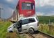 Mășină lovită de tren în județul Iași